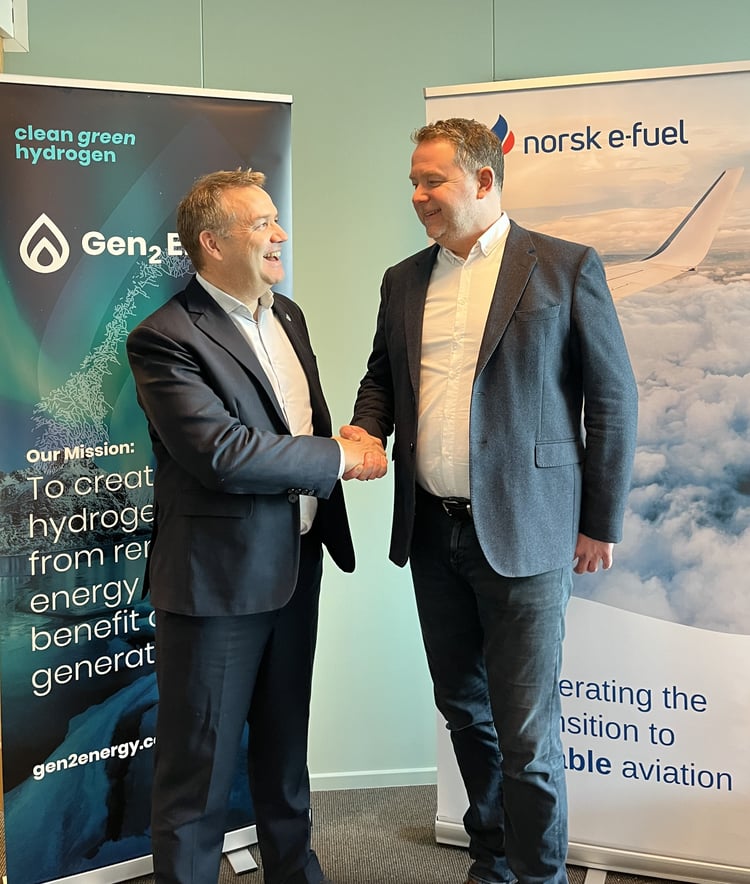 Press Release Partnership with Gen2 Energy for Hydrogen supply
